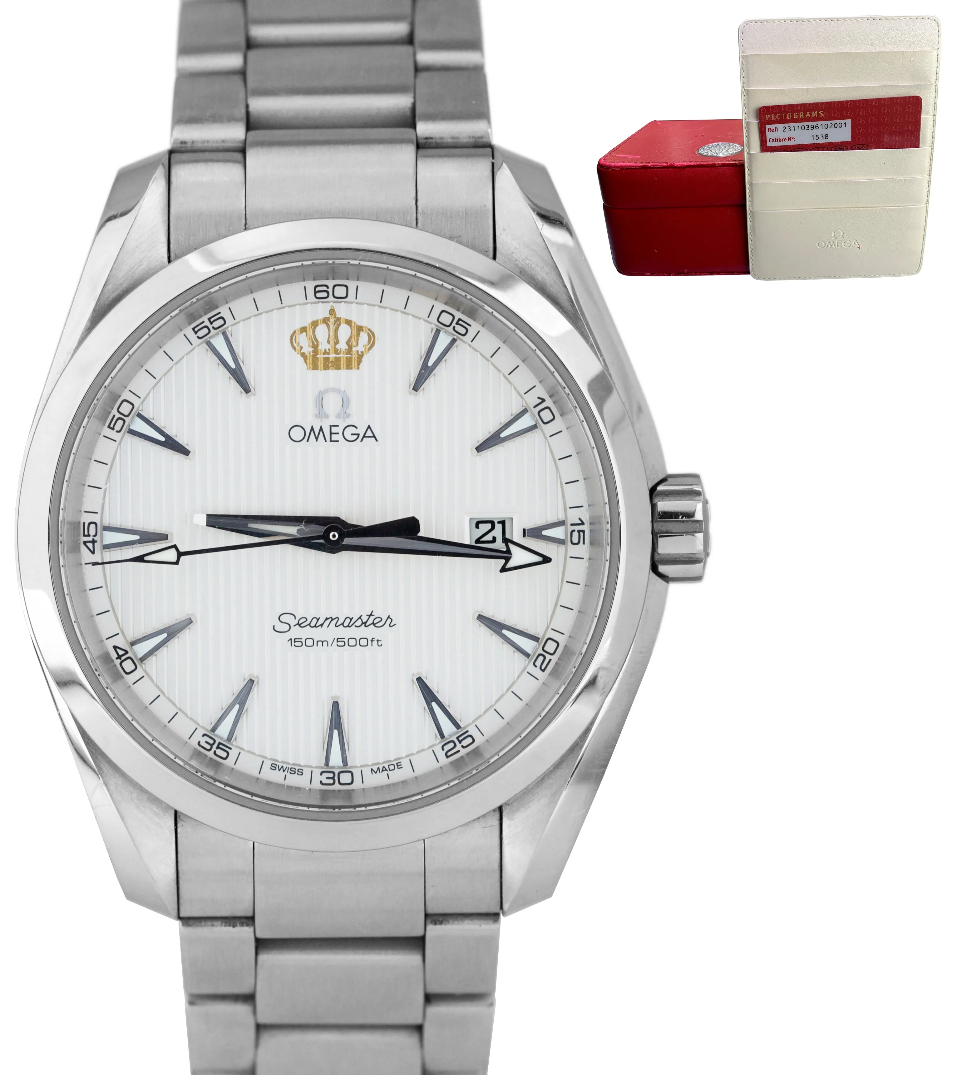 RARE Omega Seamaster Aqua Terra KING JORDAN HUSSEIN 231.10.39.61.02.001 38.5mm