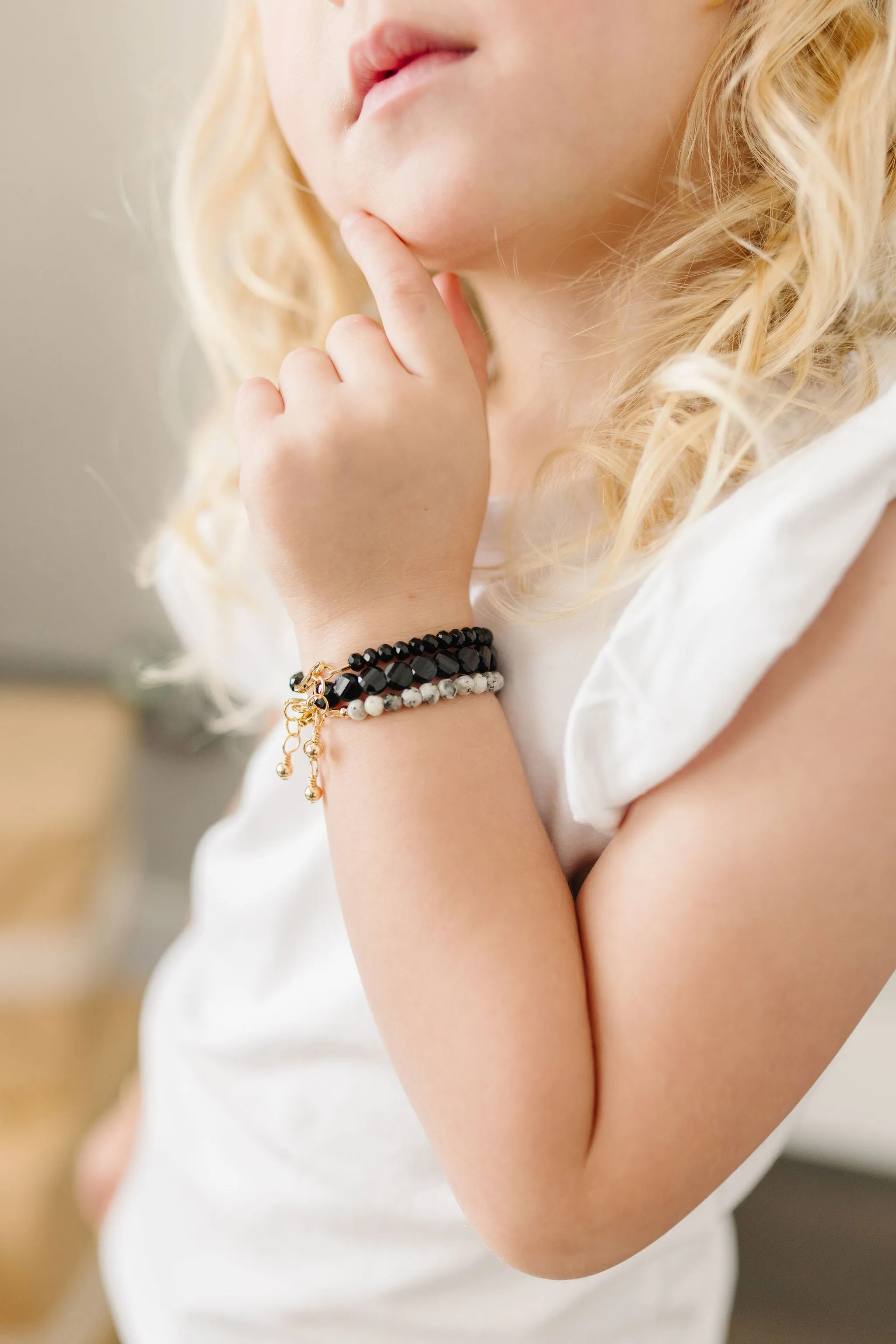 Raven Bracelet (6MM beads)