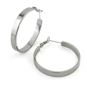 Rebecca Large Silver Earrings