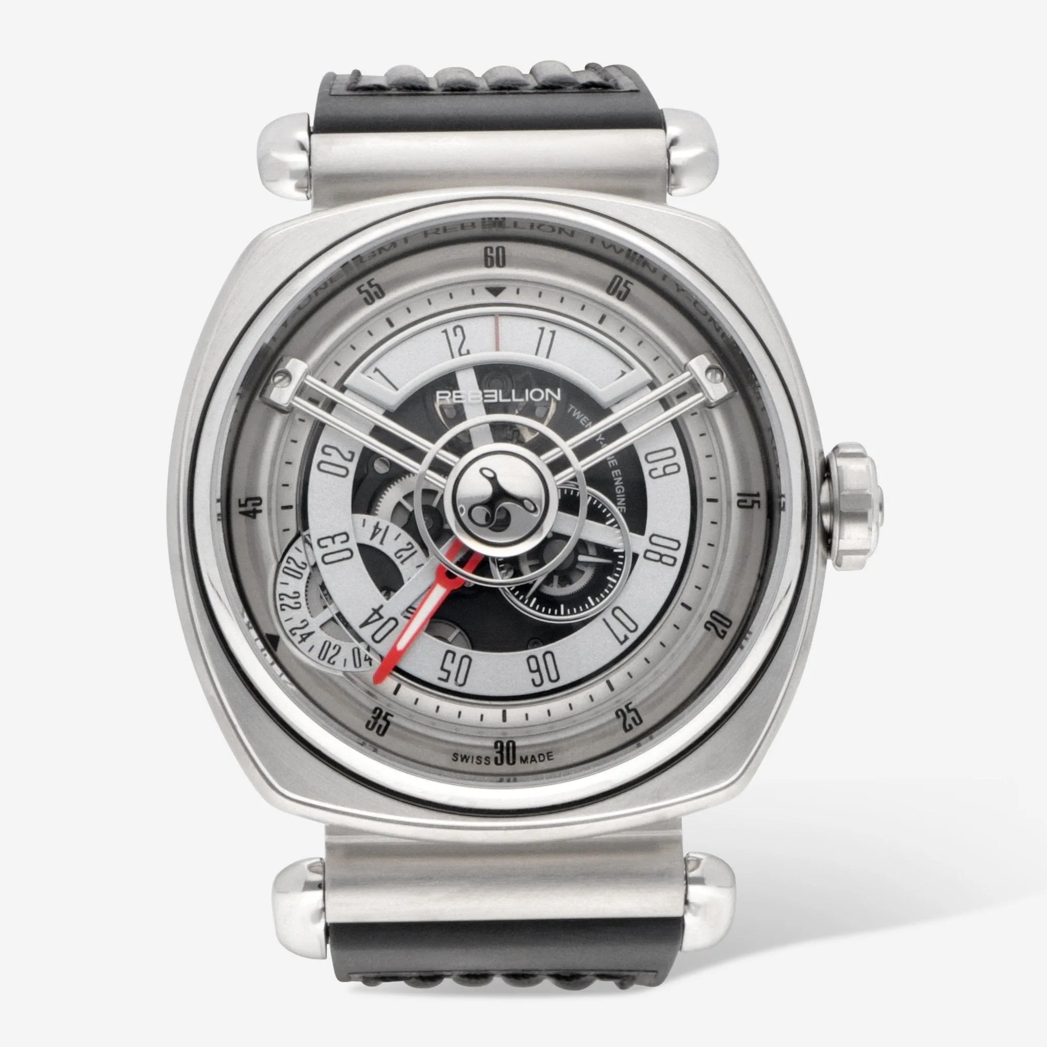 Rebellion Twenty-One Stainless Steel Automatic Men's Watch RB.21.GMT.ST.T01
