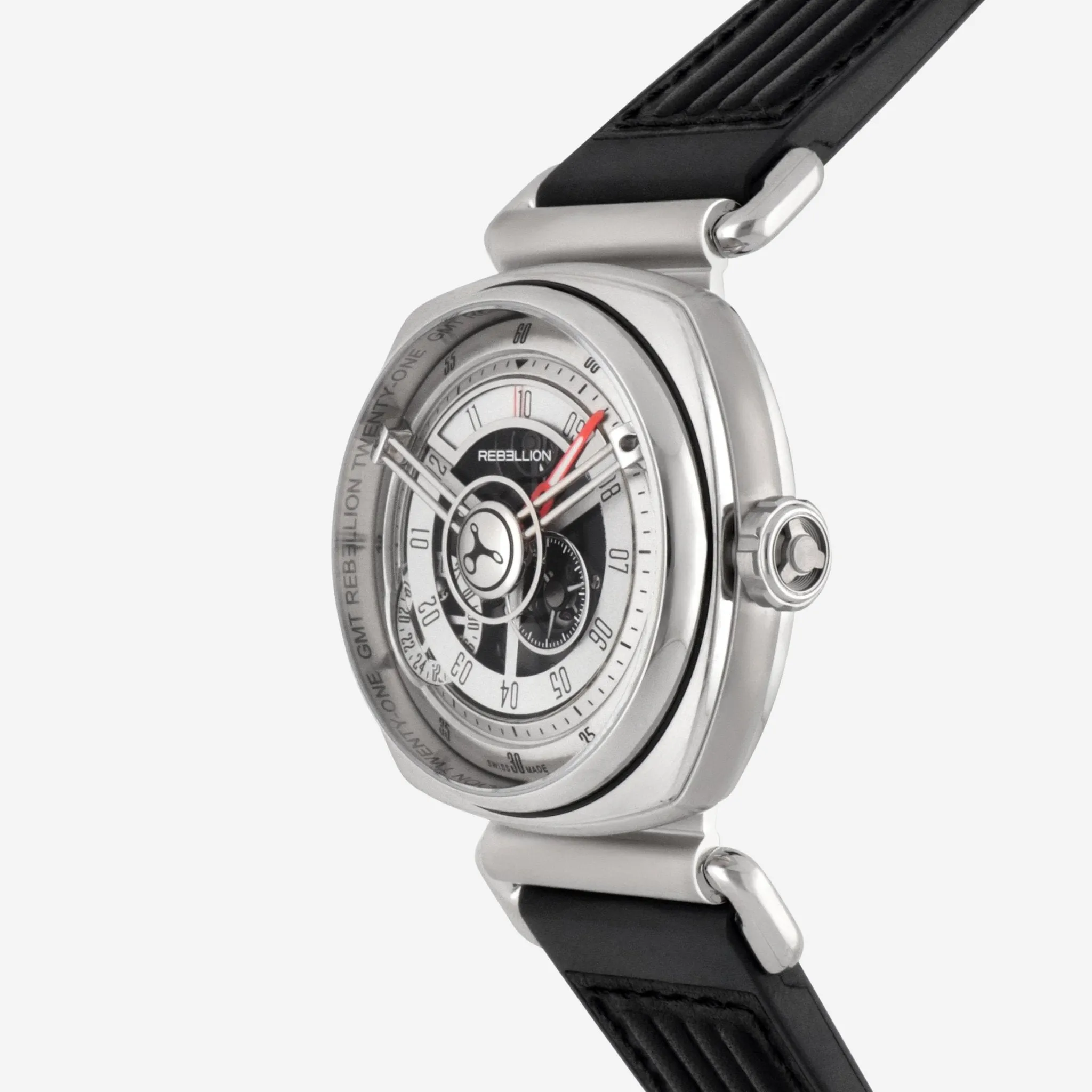 Rebellion Twenty-One Stainless Steel Automatic Men's Watch RB.21.GMT.ST.T01