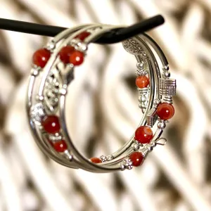Red Carnelian Layered Bracelet – Bold & Fiery