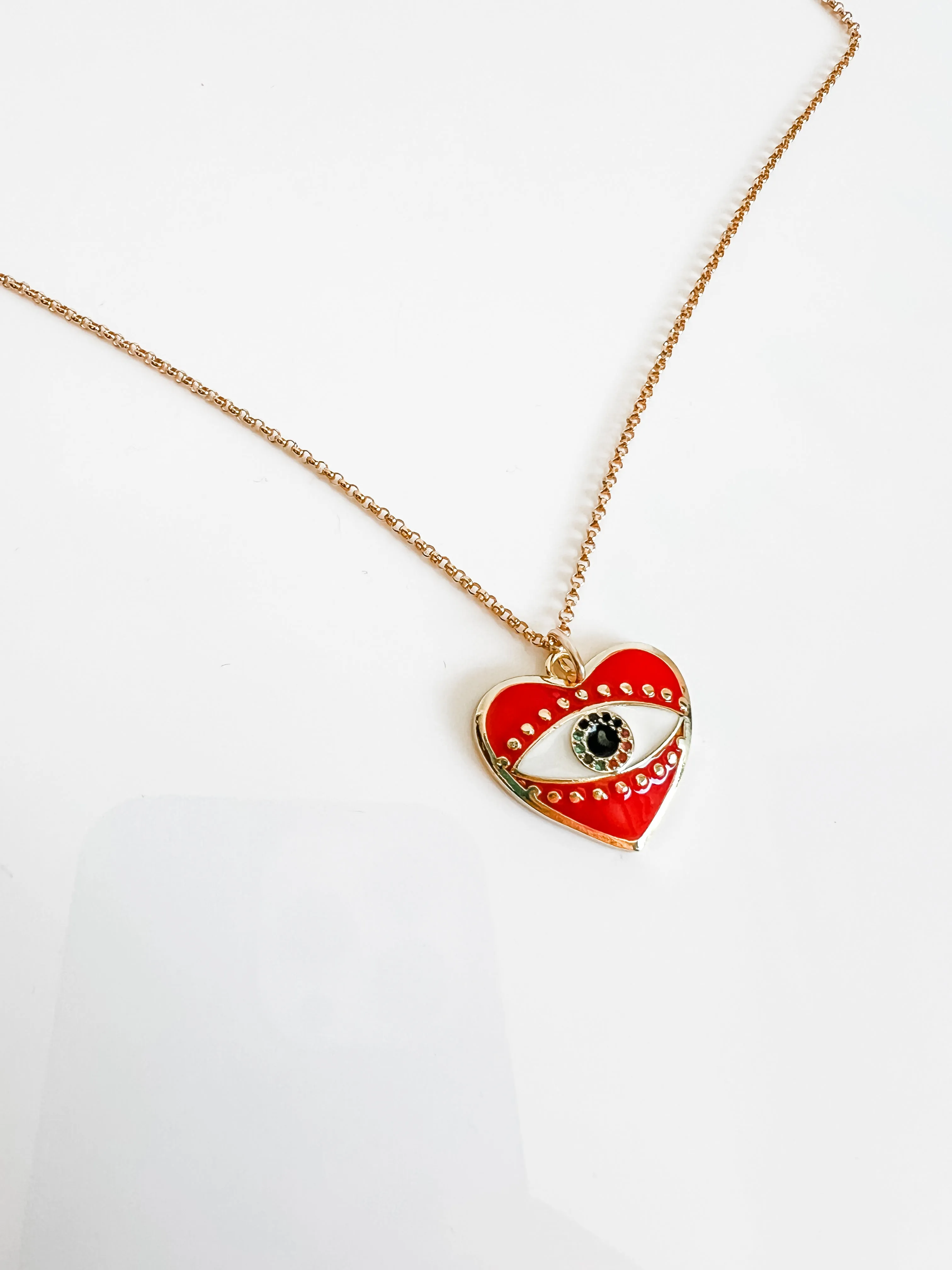 RED EVIL EYE CHAIN