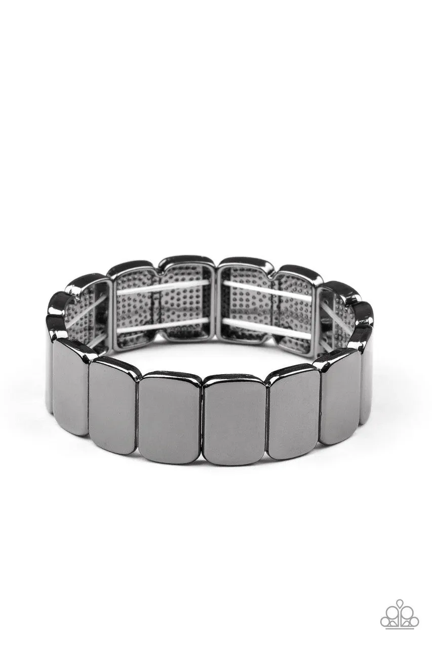 Retro Effect Black Paparazzi Bracelet