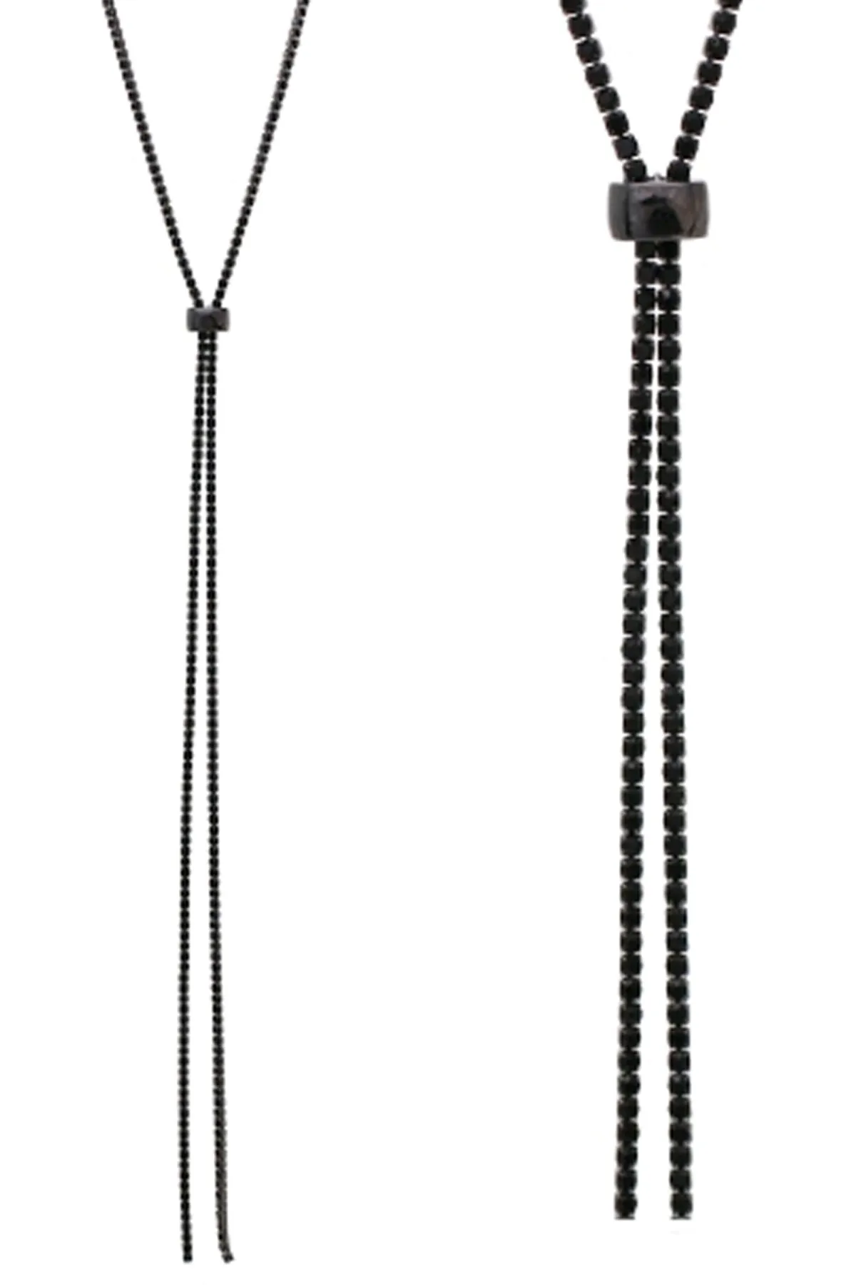 RHINESTONE 47" SLIDER NECKLACE
