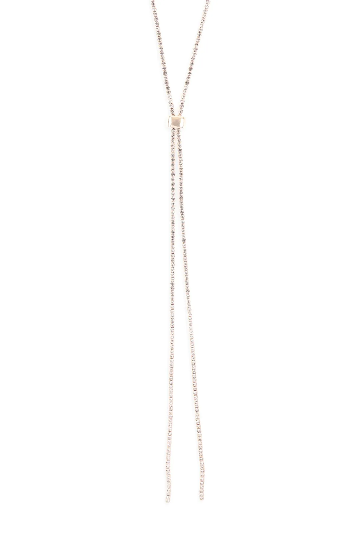 RHINESTONE 47" SLIDER NECKLACE