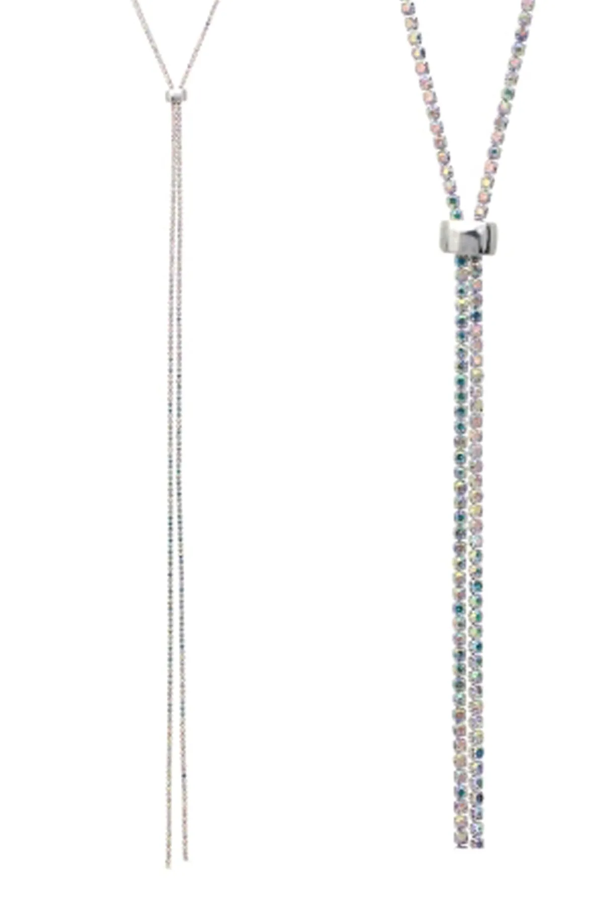RHINESTONE 47" SLIDER NECKLACE