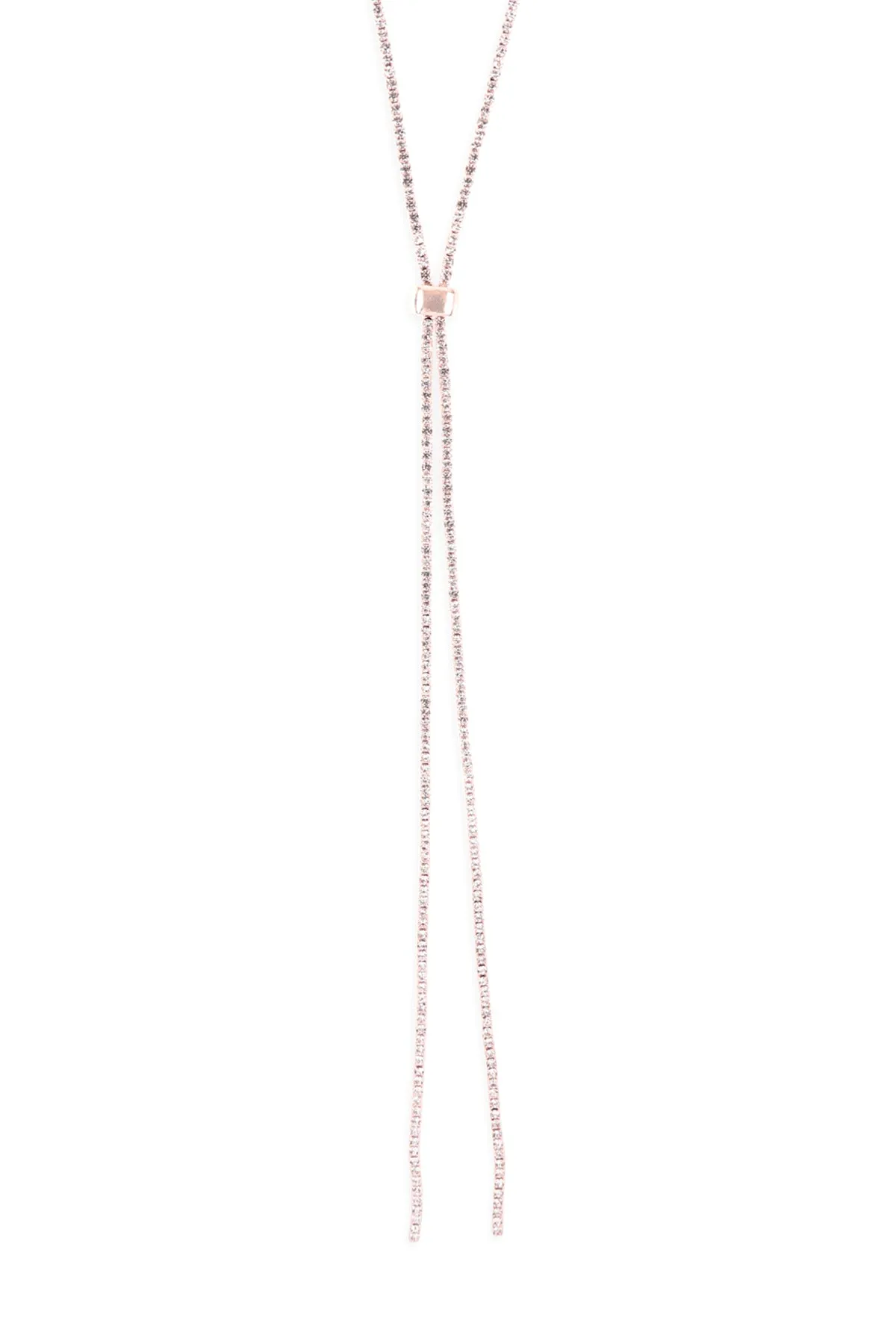 RHINESTONE 47" SLIDER NECKLACE