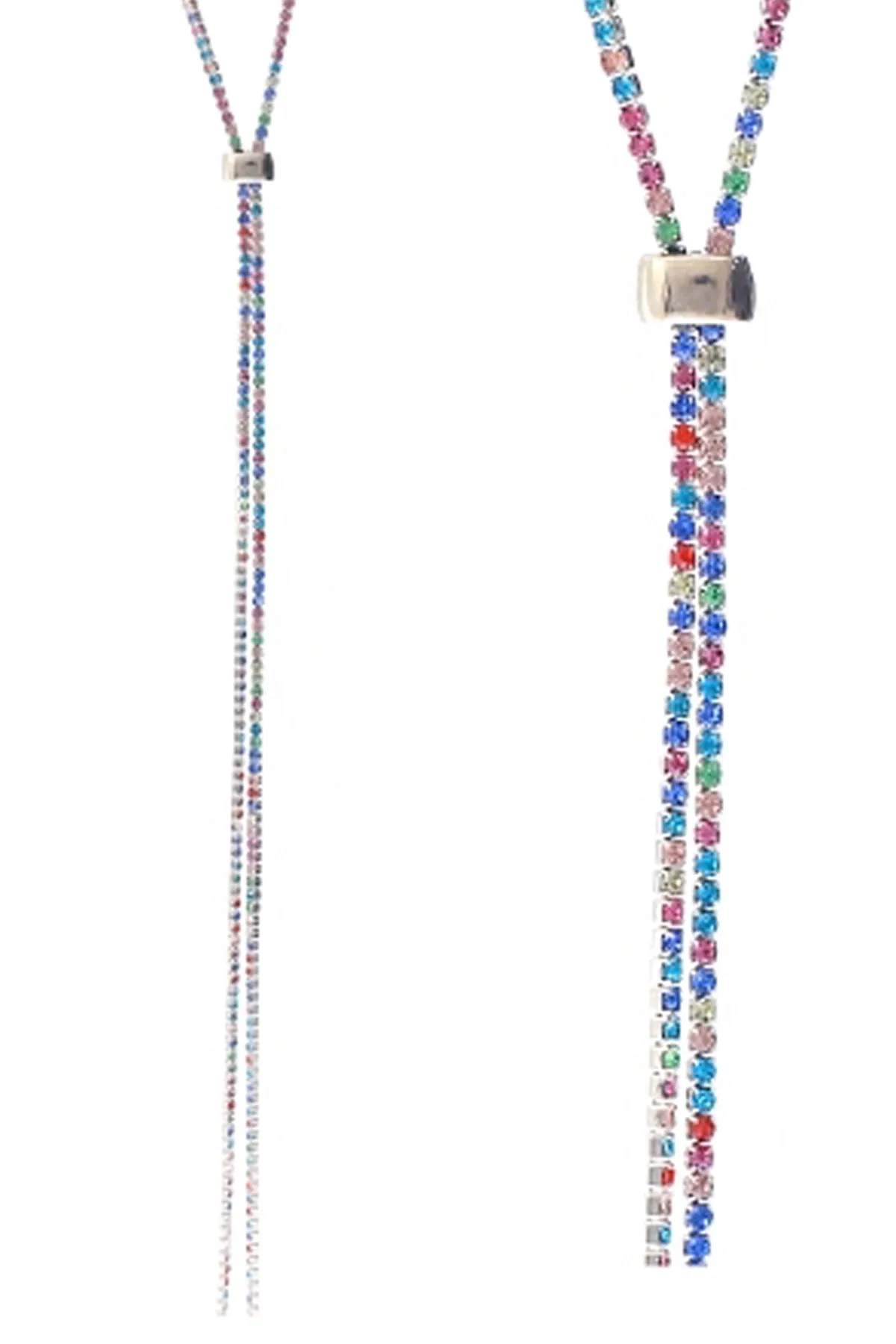 RHINESTONE 47" SLIDER NECKLACE