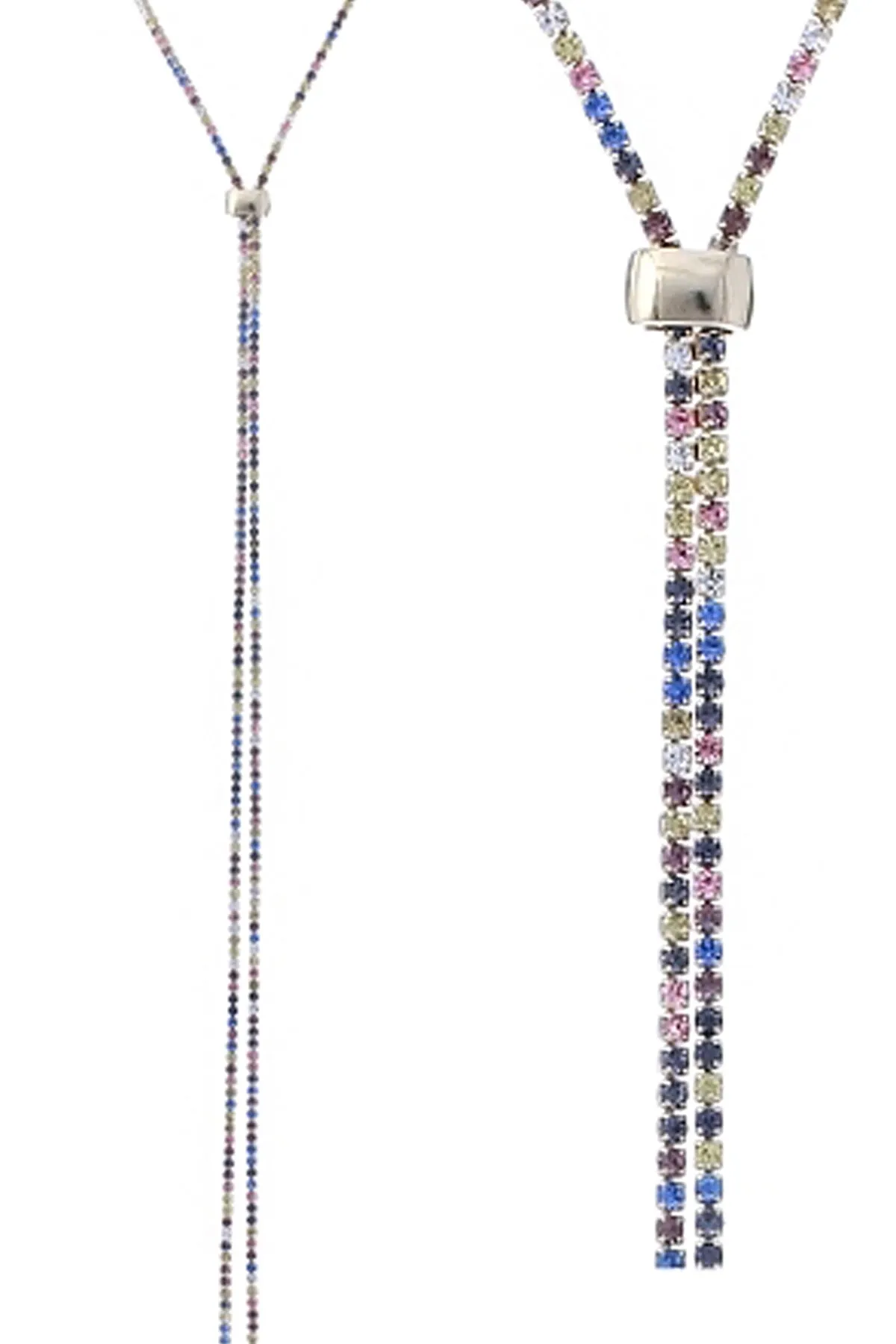 RHINESTONE 47" SLIDER NECKLACE