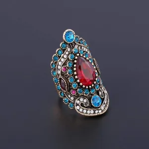 Rhinestone Large Luxury Ring