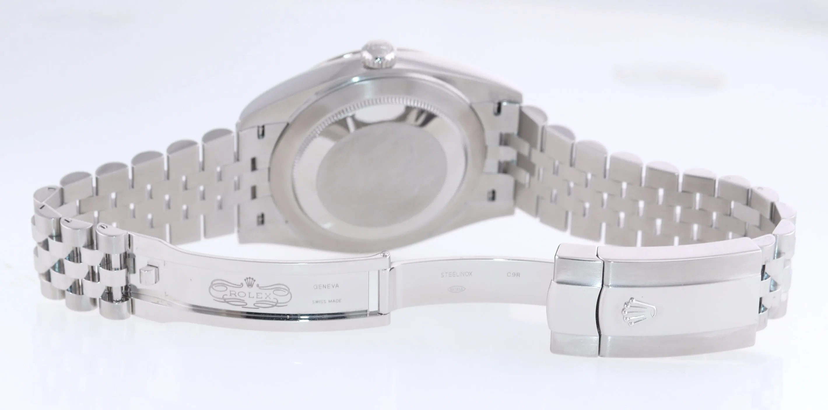 Rolex DateJust 41 126334 Blue Arabic Steel White Gold Fluted Oyster Watch Box