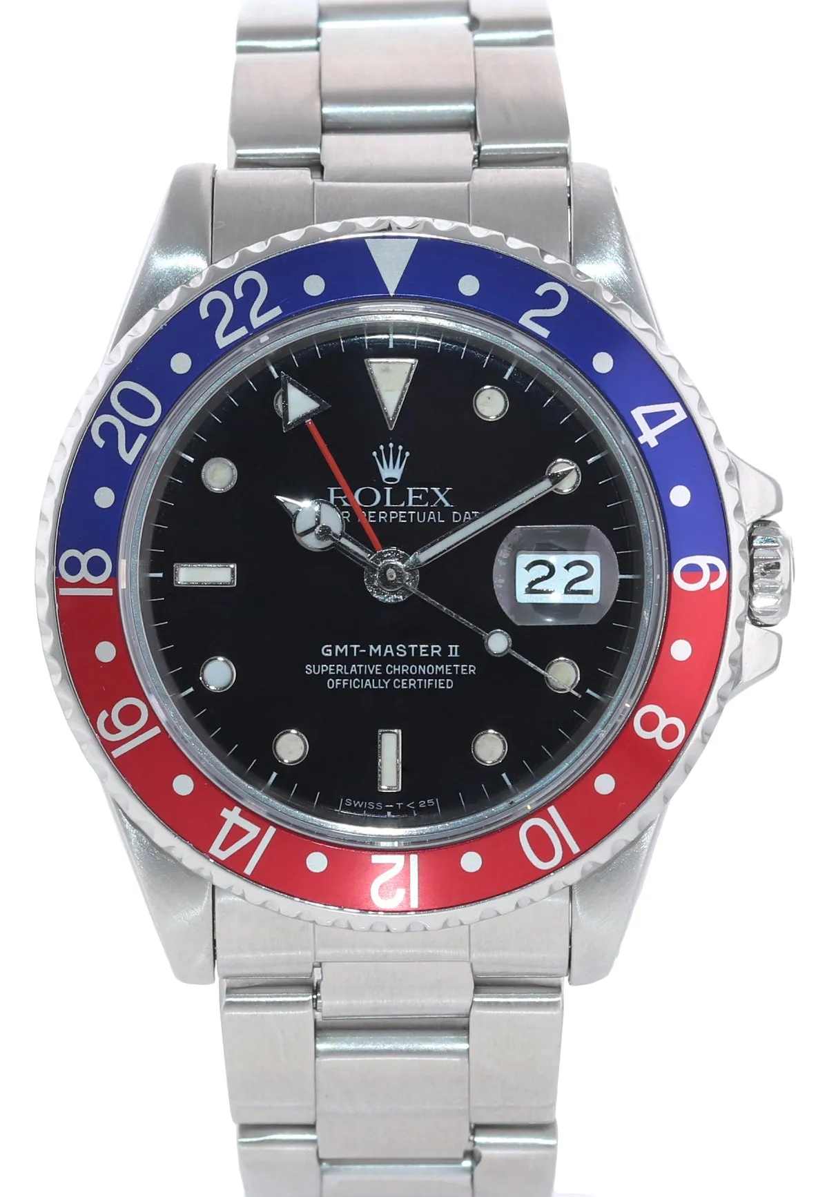 Rolex GMT-Master 2 Pepsi 40mm Steel 40mm 16710 Blue Red Watch Box
