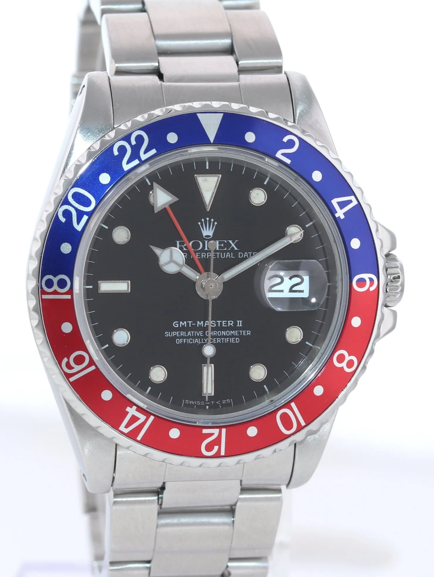 Rolex GMT-Master 2 Pepsi 40mm Steel 40mm 16710 Blue Red Watch Box