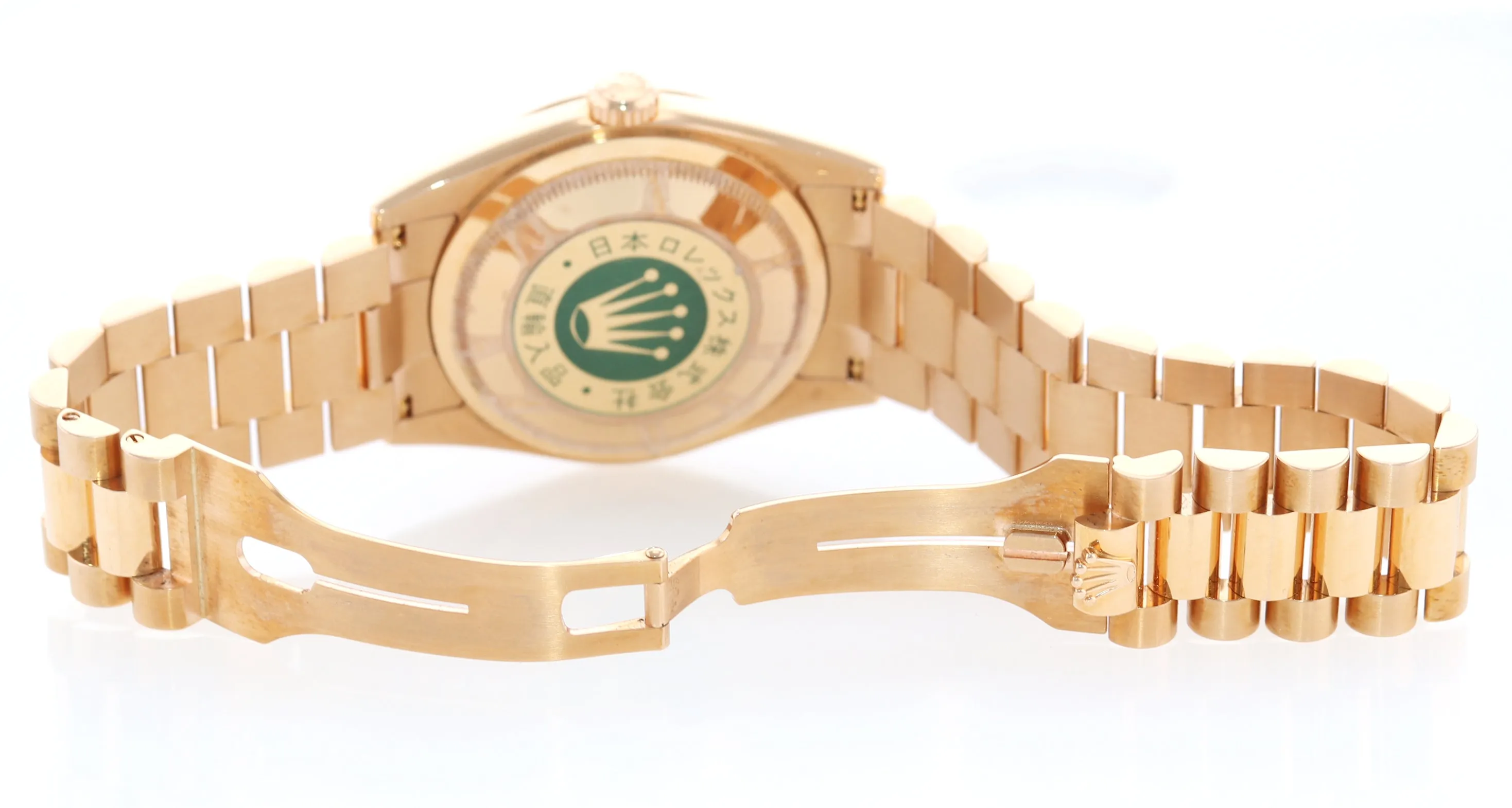 Rolex President Day Date Rose Gold Pink Roman 118235 Modern Band Watch Box
