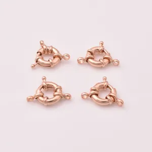 Rose Gold Plated Spring Round Lobster Clasp