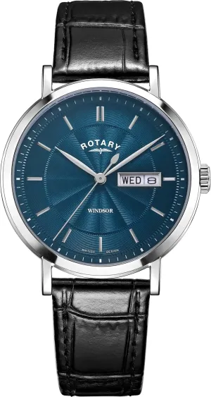 Rotary Watch Windsor 3 Hands Mens