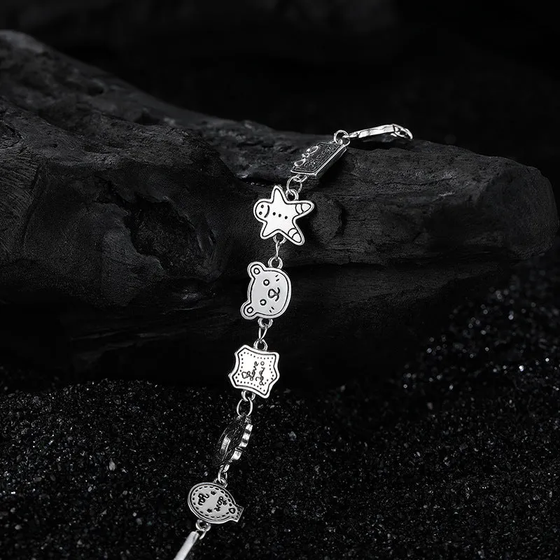 S925 Gingerbread Bear Bracelet