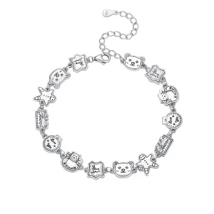 S925 Gingerbread Bear Bracelet