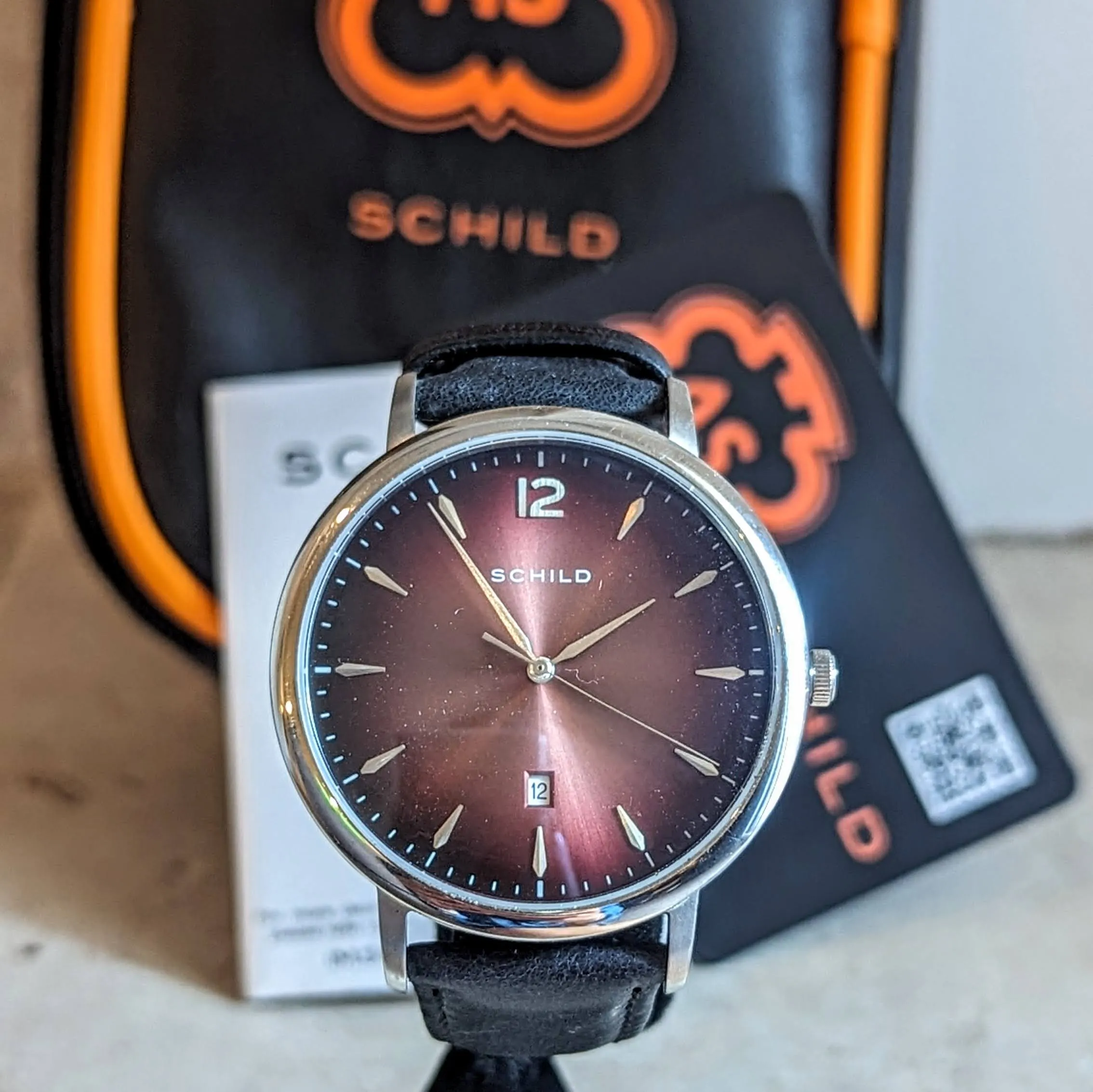 SCHILD Theodor Wristwatch SC-1000 Quartz Watch 42mm Waterproof - BOX & Papers!
