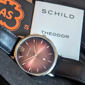 SCHILD Theodor Wristwatch SC-1000 Quartz Watch 42mm Waterproof - BOX & Papers!