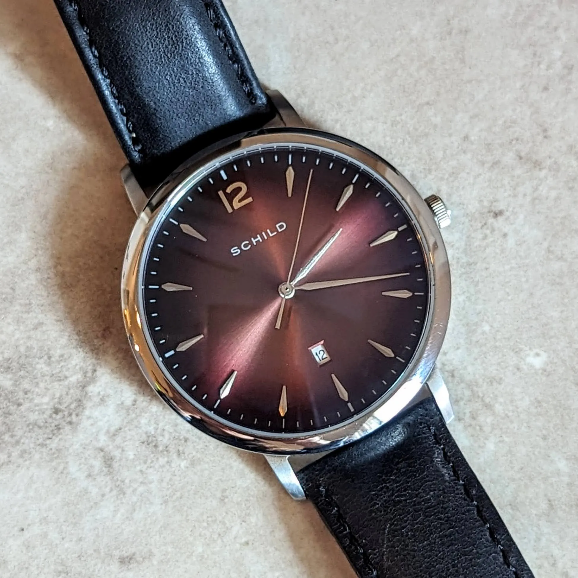 SCHILD Theodor Wristwatch SC-1000 Quartz Watch 42mm Waterproof - BOX & Papers!
