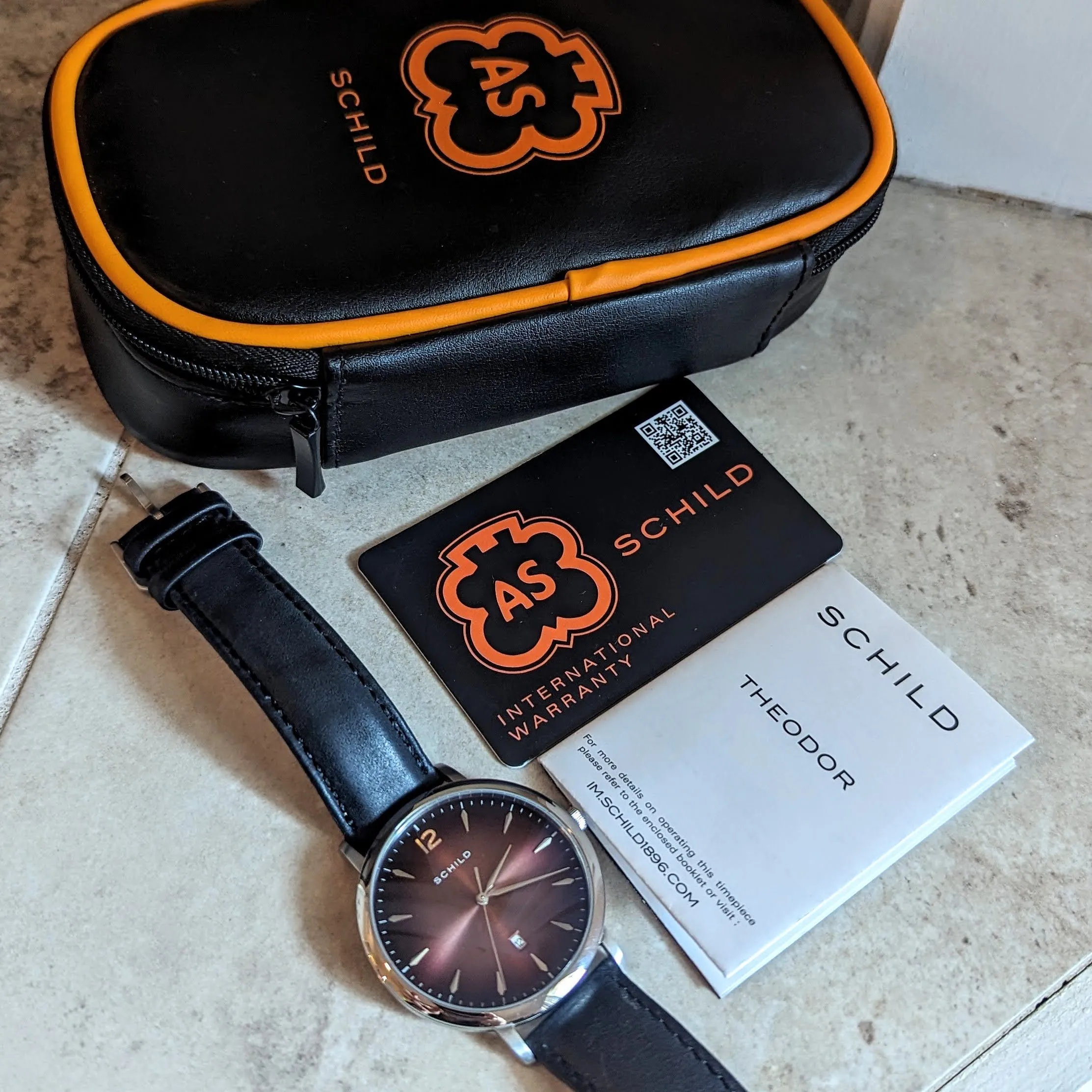 SCHILD Theodor Wristwatch SC-1000 Quartz Watch 42mm Waterproof - BOX & Papers!