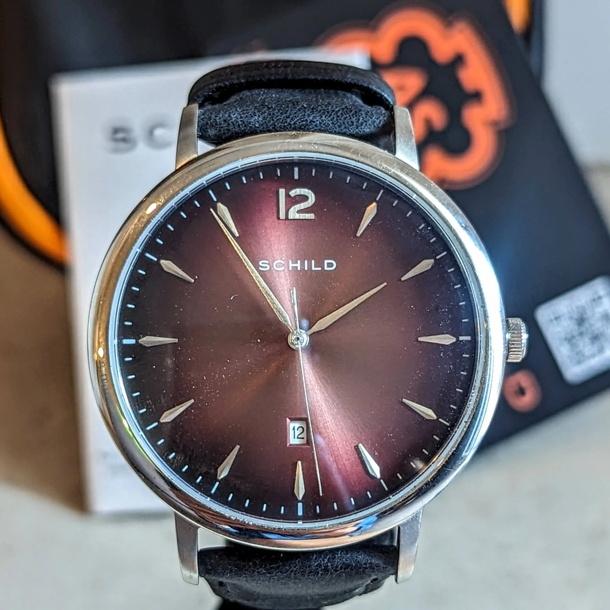 SCHILD Theodor Wristwatch SC-1000 Quartz Watch 42mm Waterproof - BOX & Papers!