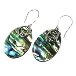 Sea Oracle Earrings – Handcrafted Abalone & Silver Ocean-Inspired Jewelry for Intuition & Flow