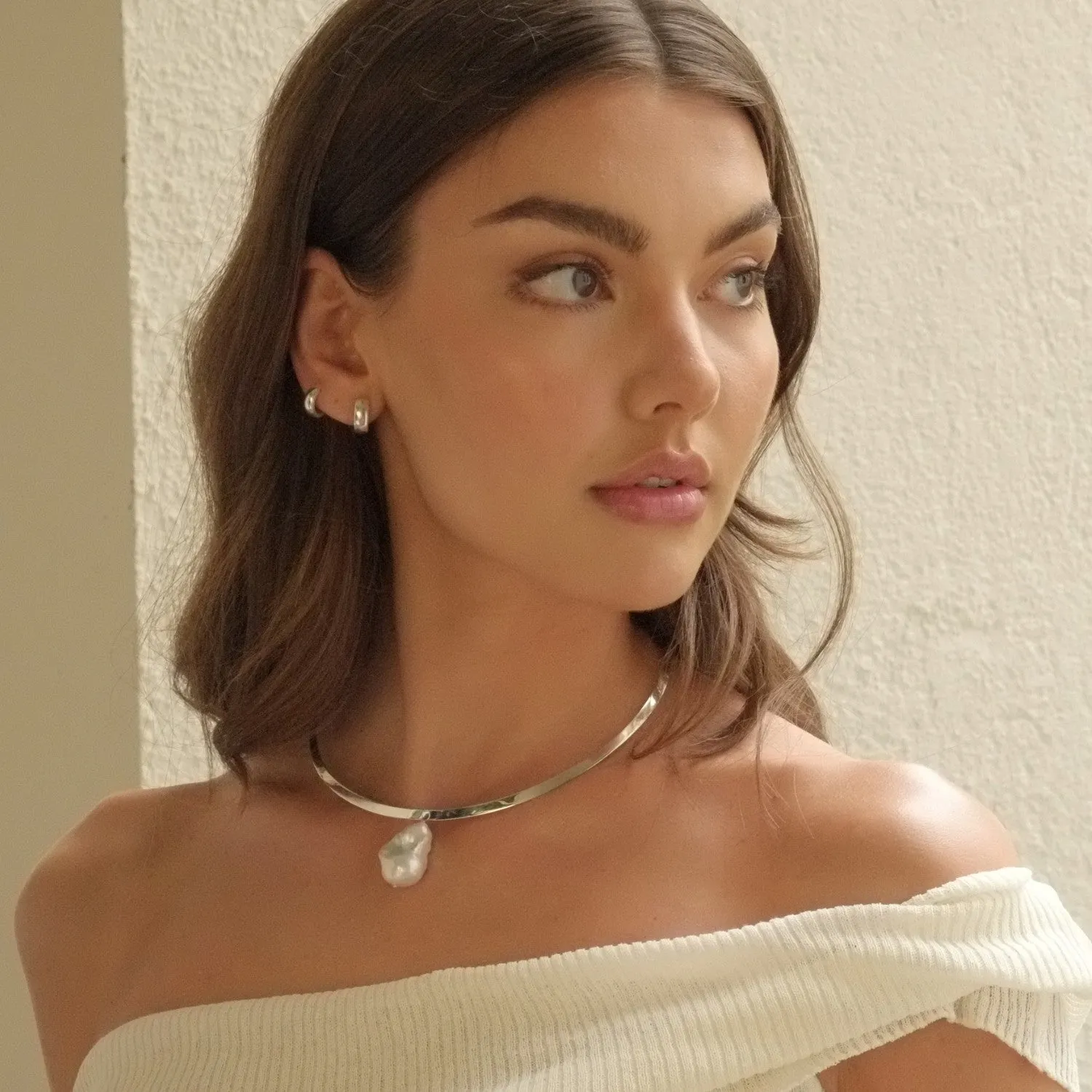 Silver Collar Necklace