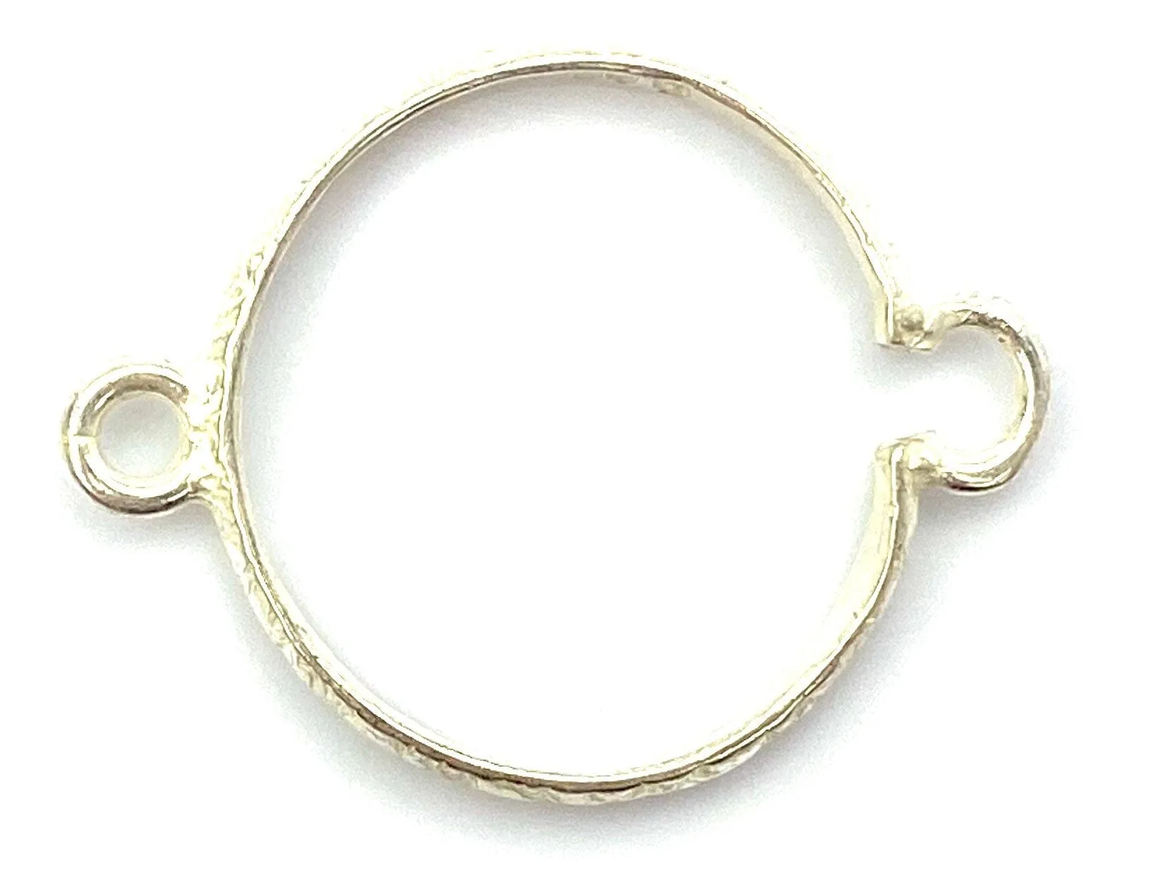 Silver Crimp Cap , Sku#SP8604