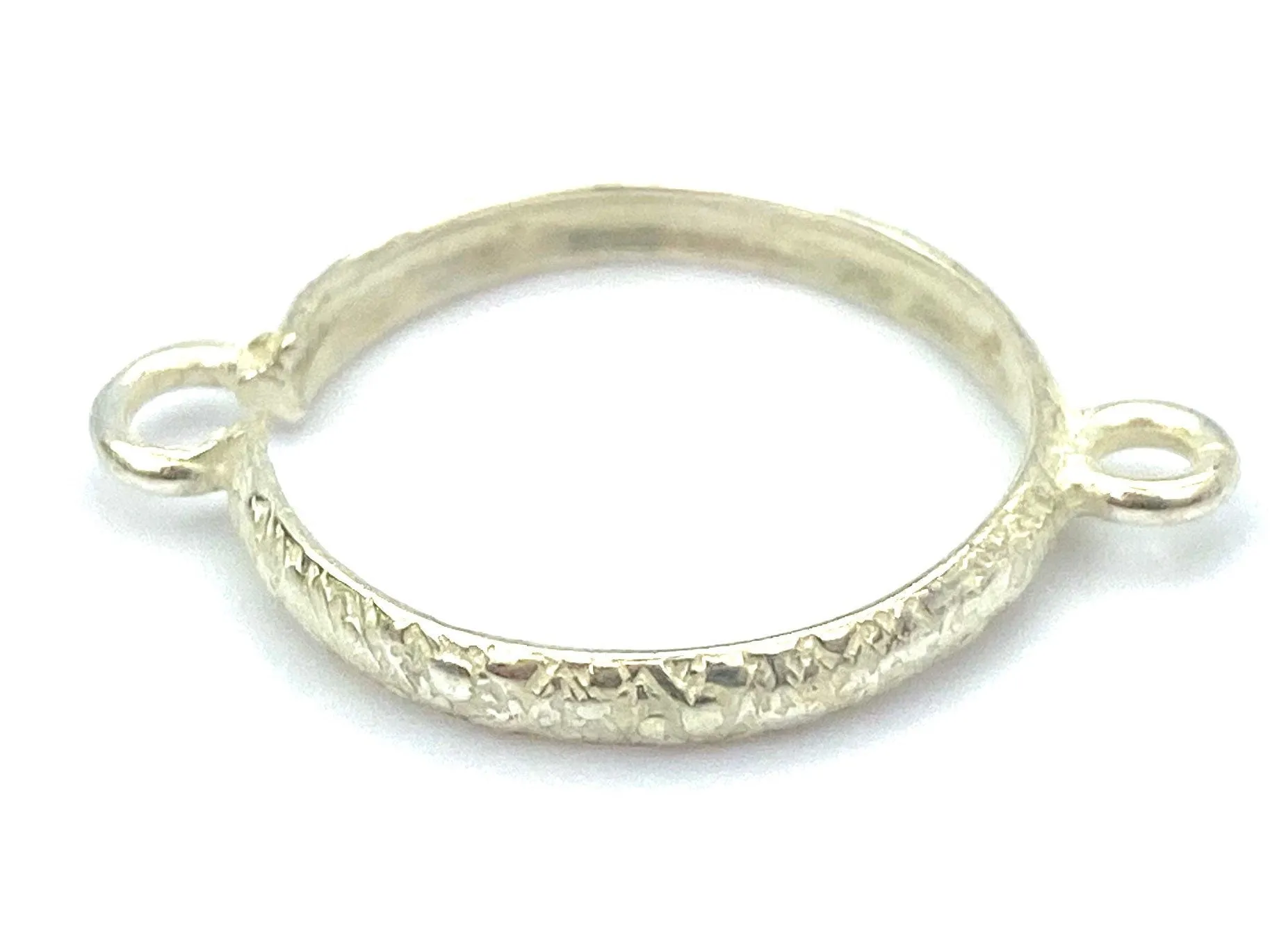 Silver Crimp Cap , Sku#SP8604