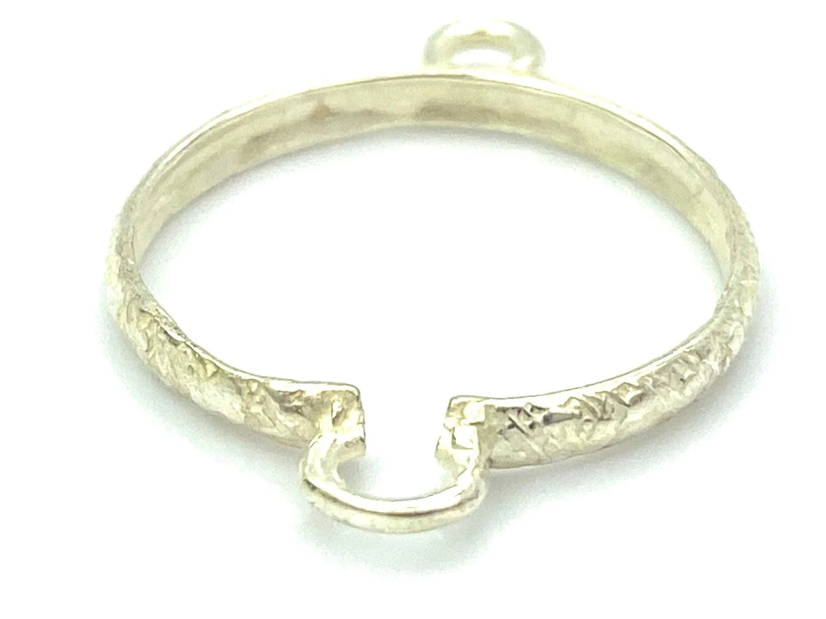 Silver Crimp Cap , Sku#SP8604