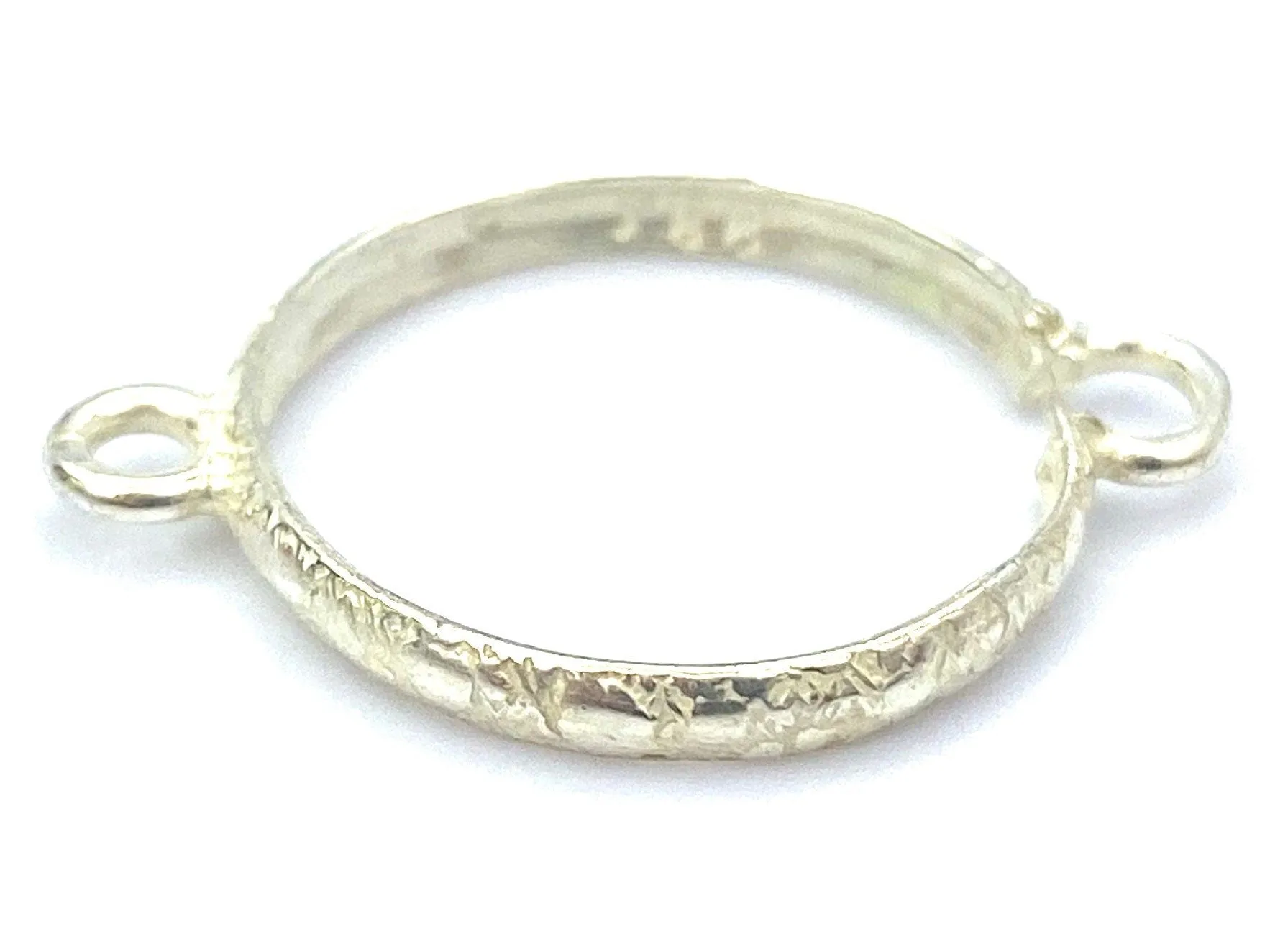 Silver Crimp Cap , Sku#SP8604