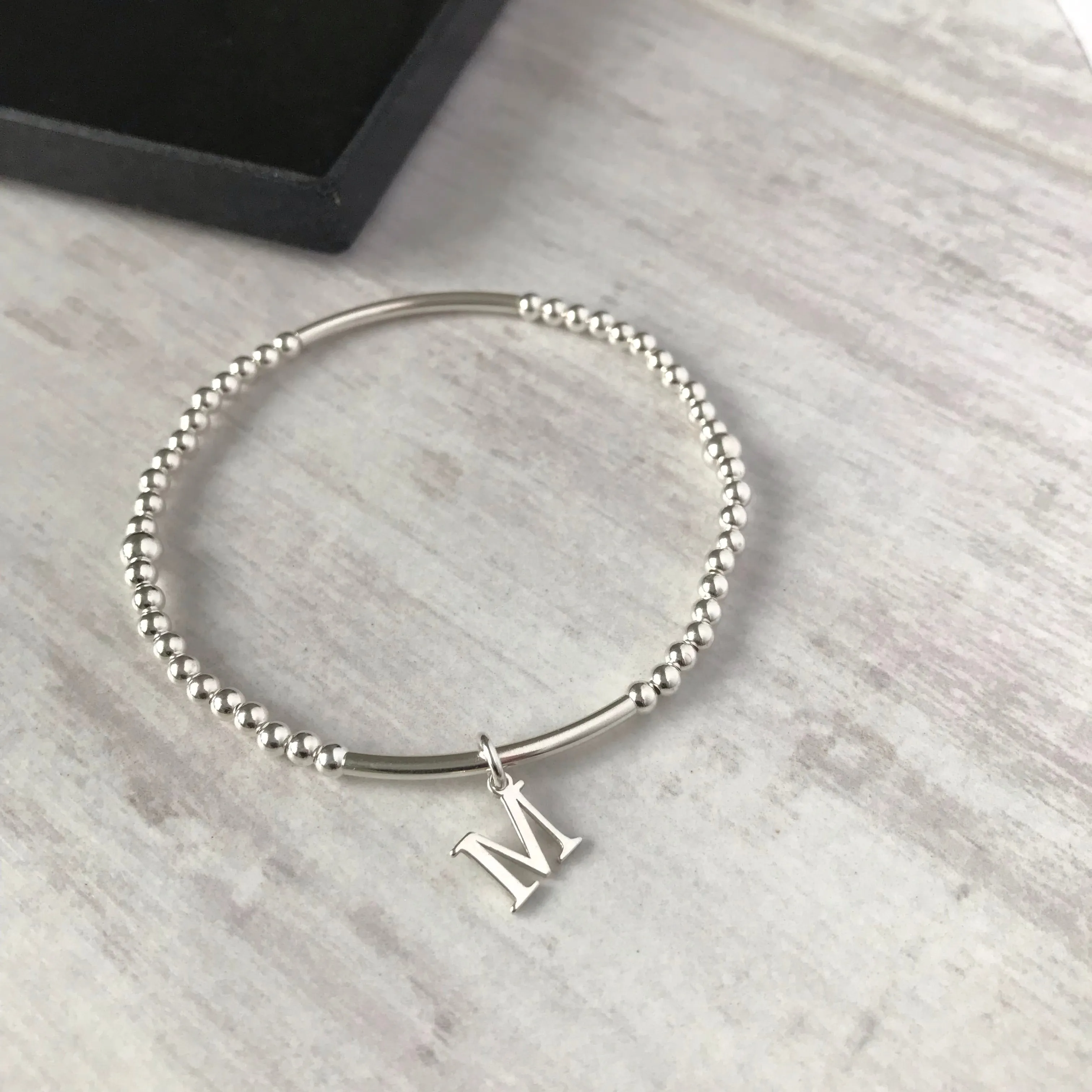 Silver Initial Bracelet