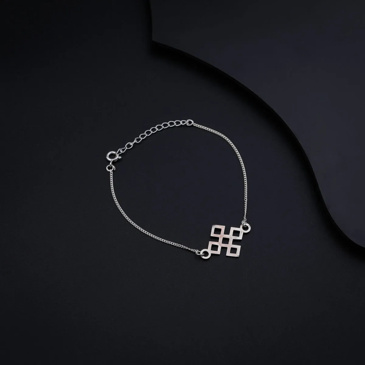 Silver Laser Cut Bracelet