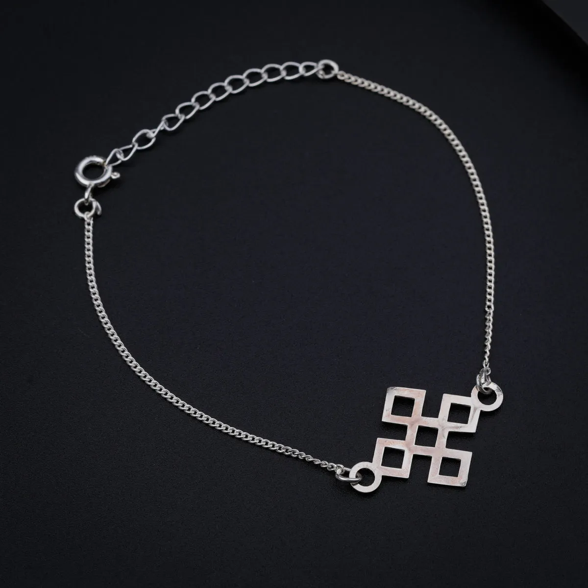 Silver Laser Cut Bracelet