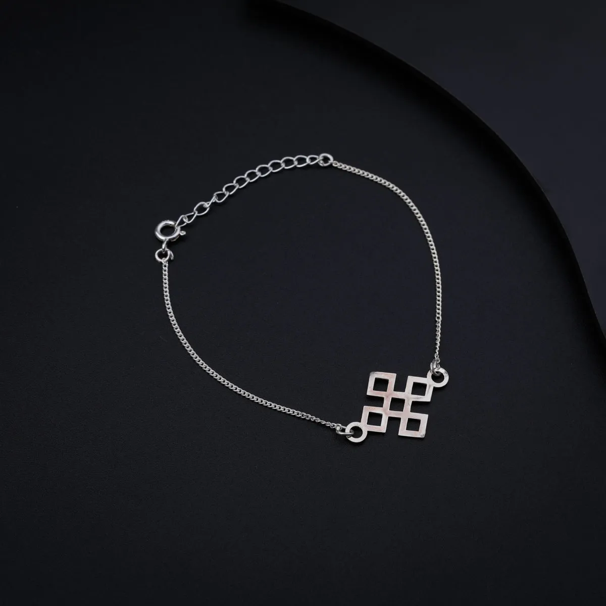 Silver Laser Cut Bracelet
