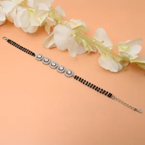Silver Mangalsutra Pattern Bracelet for Girls – Elegant and Stylish Women's Jewelry