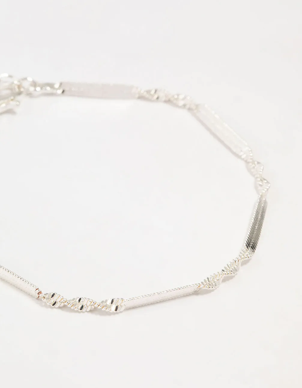Silver Twist Tab Bracelets 2-Pack