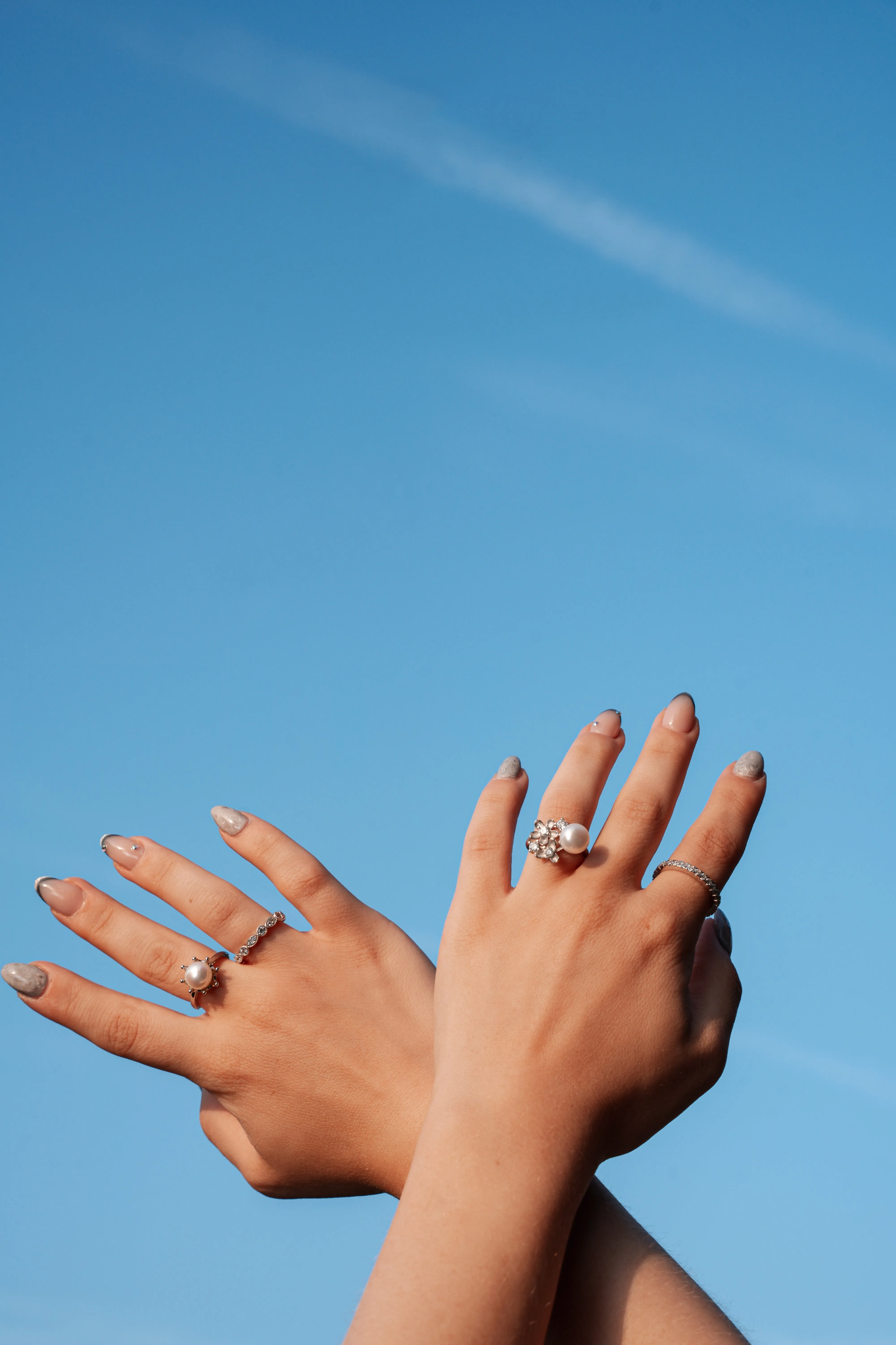 Simulated Diamond Engagement Ring