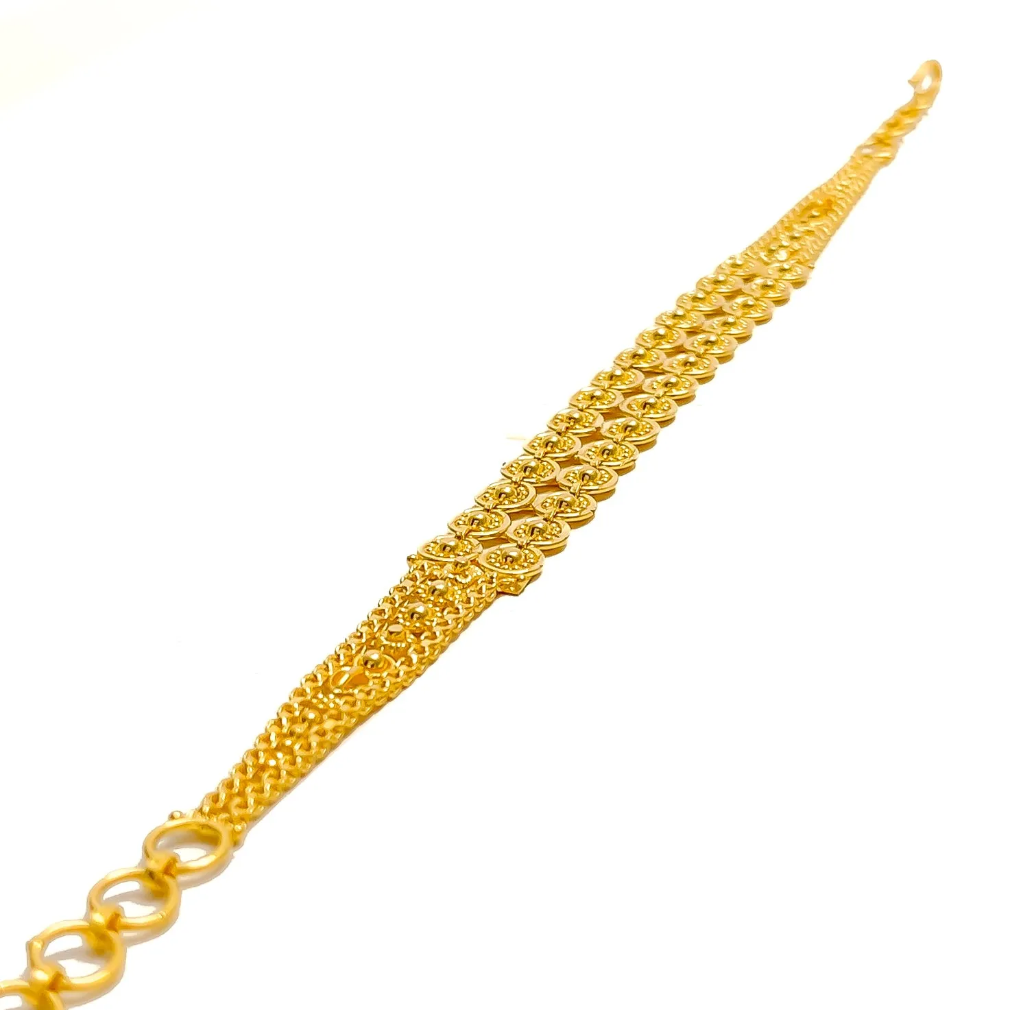 Sleek Iconic 22k Gold Bracelet