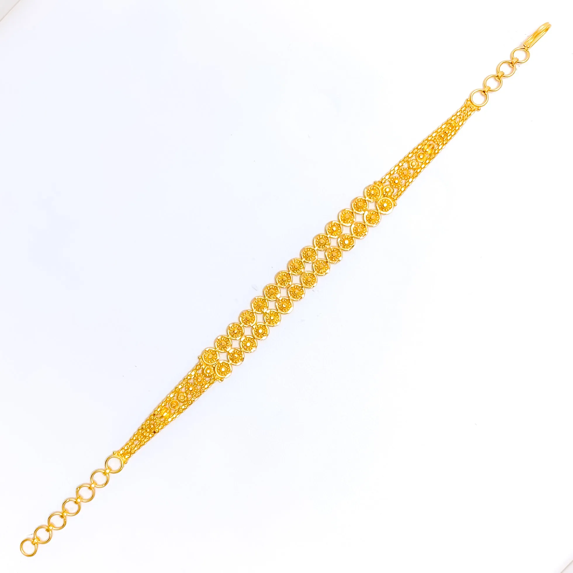 Sleek Iconic 22k Gold Bracelet