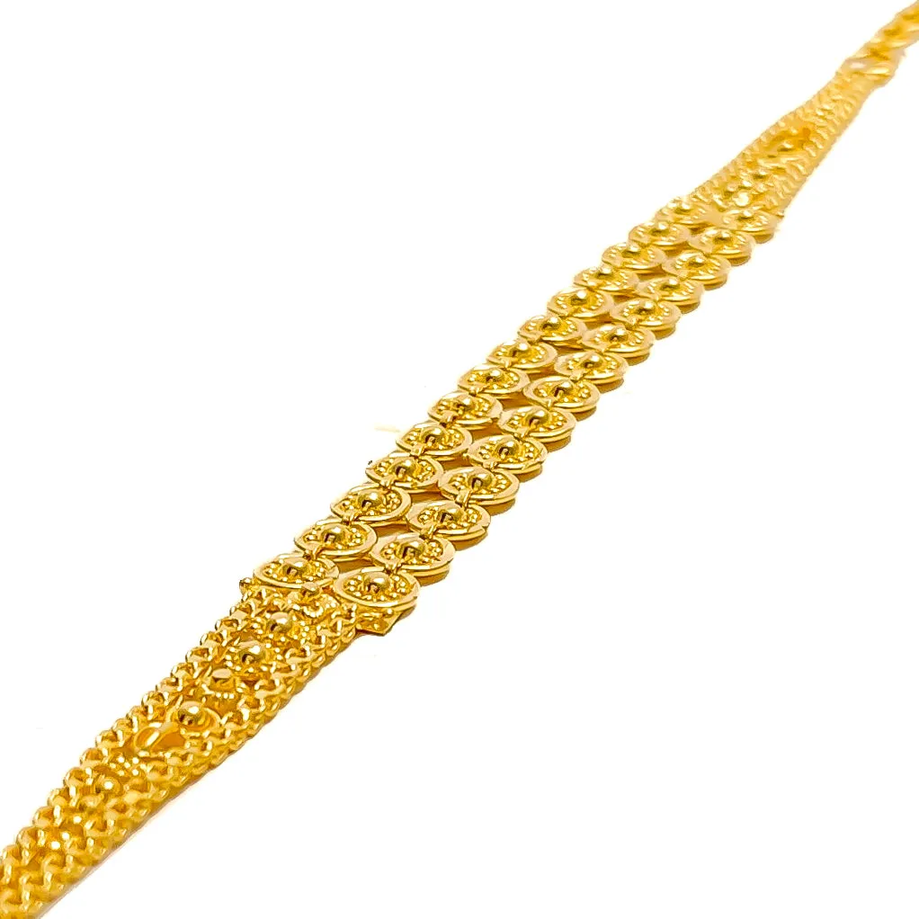 Sleek Iconic 22k Gold Bracelet