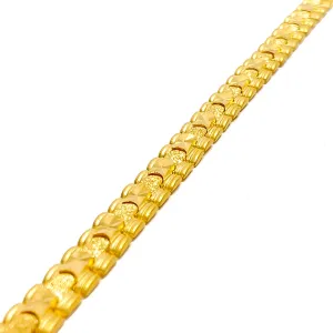 Sleek Shimmering 22K Gold Men's Bracelet