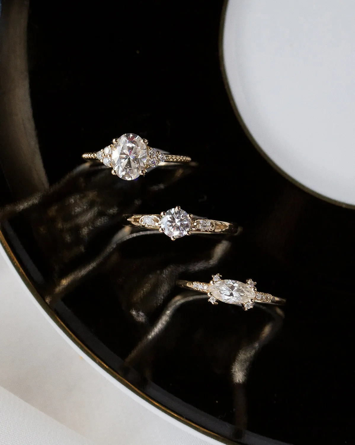 Solid Gold Catherine Oval Ring