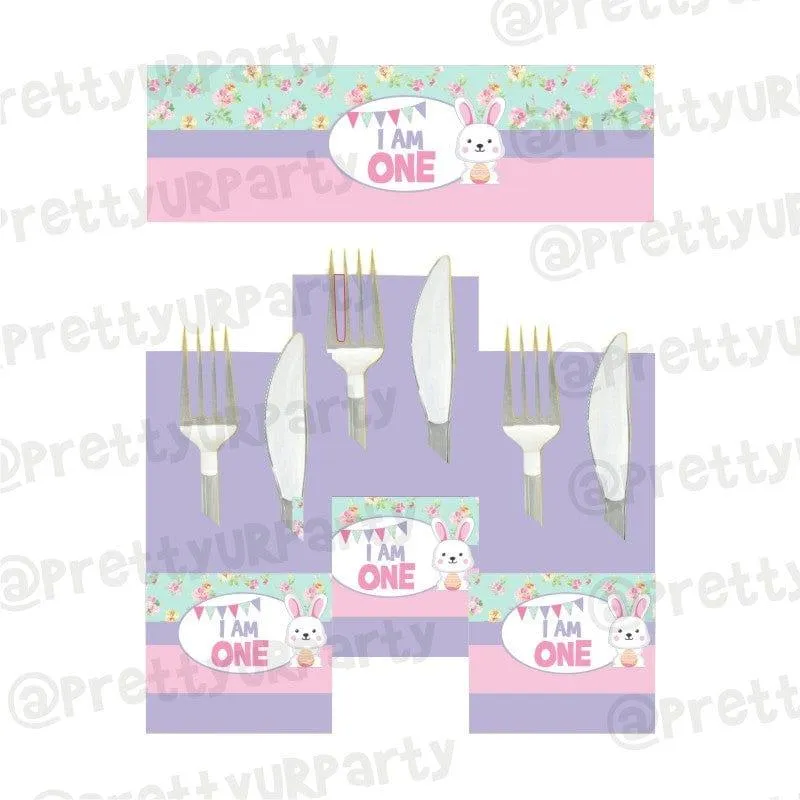 Some Bunny is One Theme Napkin Rings