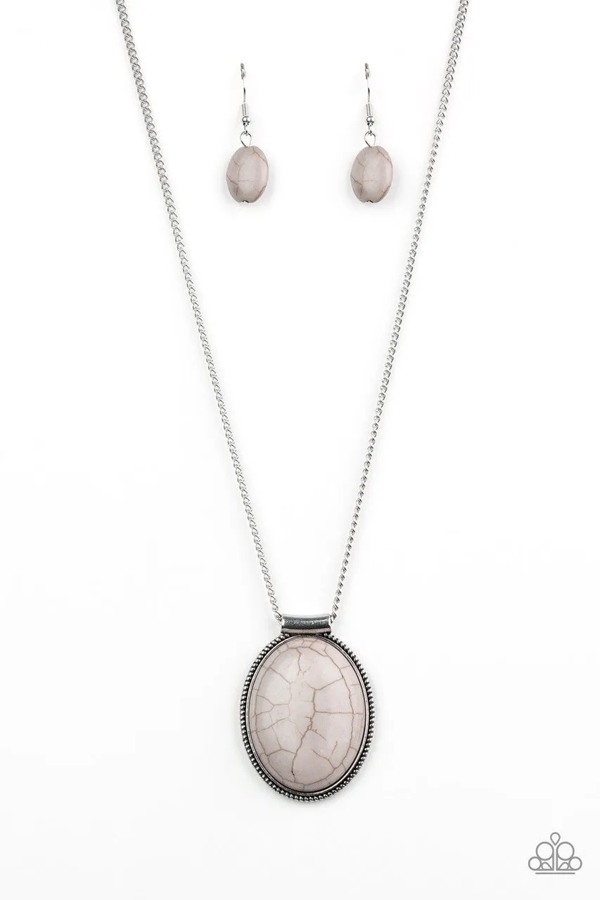 Southwest Showdown Silver Paparazzi Necklace