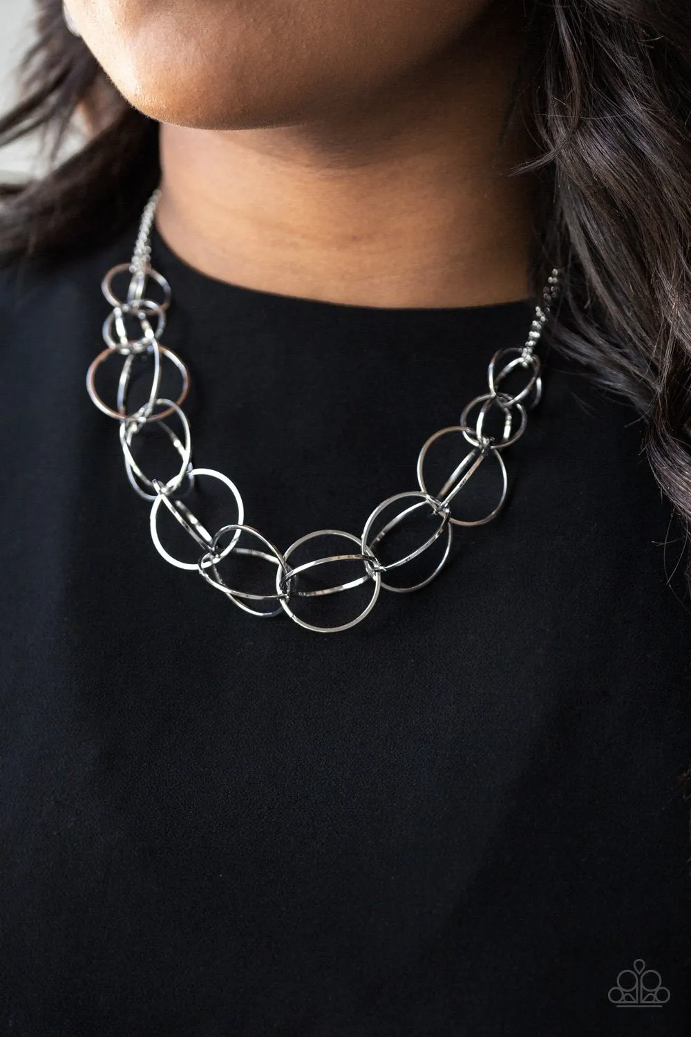 Space Walk Silver Necklace