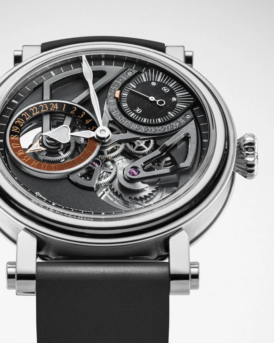 Speake-Marin Openworked Dual Time Titanium 38mm (Special Order)
